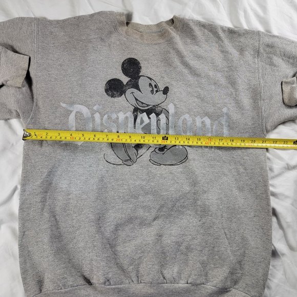 Disney X Hanes Adults Medium Gray Pullover Sweater Long Sleeve Winter Warm - Picture 6 of 9